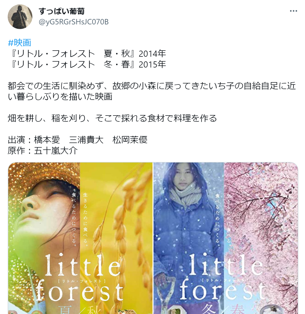 リトル・フォレスト冬・春の口コミ